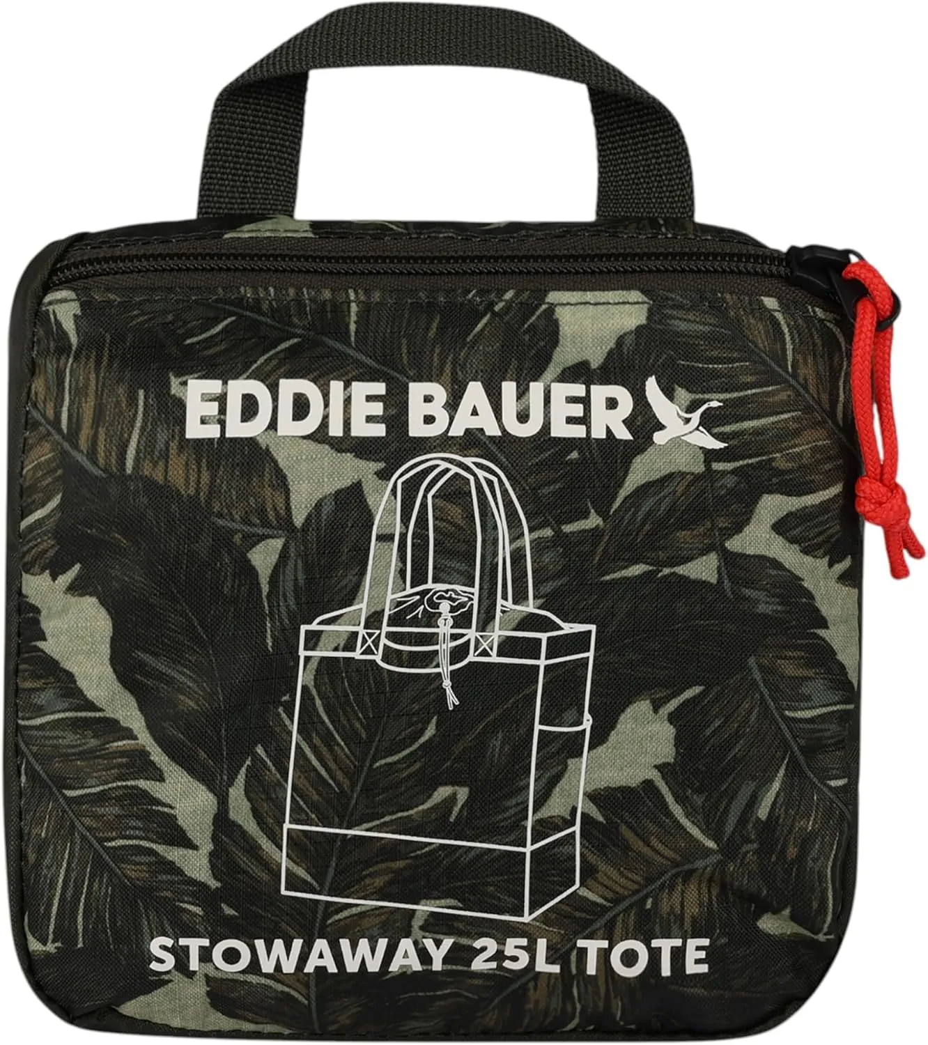 Eddie Bauer Stowaway Packable Tote Bag | Lightweight | Compact | Cinch Closure | Ripstop Nylon | 25l Capacity
