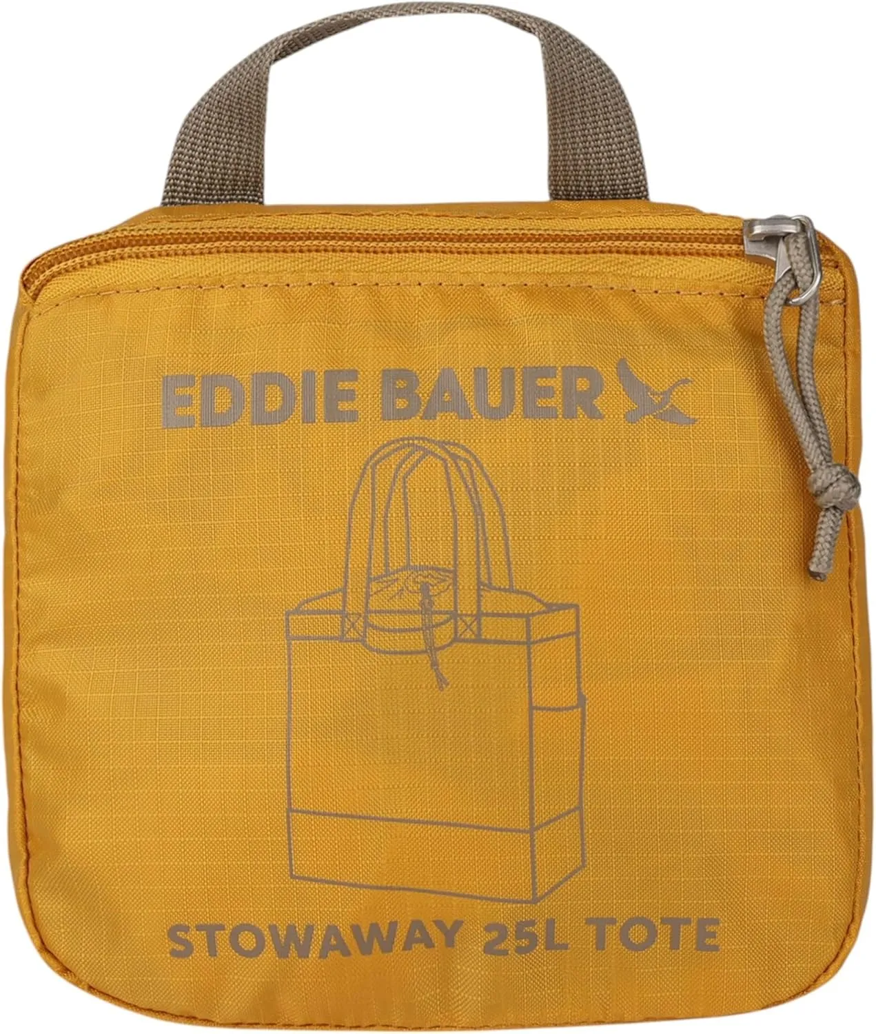 Eddie Bauer Stowaway Packable Tote Bag | Lightweight | Compact | Cinch Closure | Ripstop Nylon | 25l Capacity