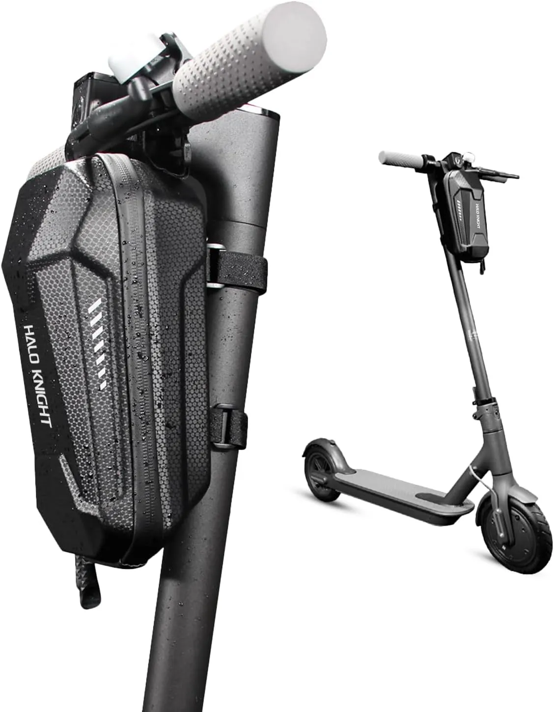 Electric Scooter Bag, 3L Waterproof Scooter Storage Bag, Large Capacity Handlebar Bag for Carrying Chargers, Phone, Keys, Compatible with Scooters, Bikes, Segway Ninebot and NIU