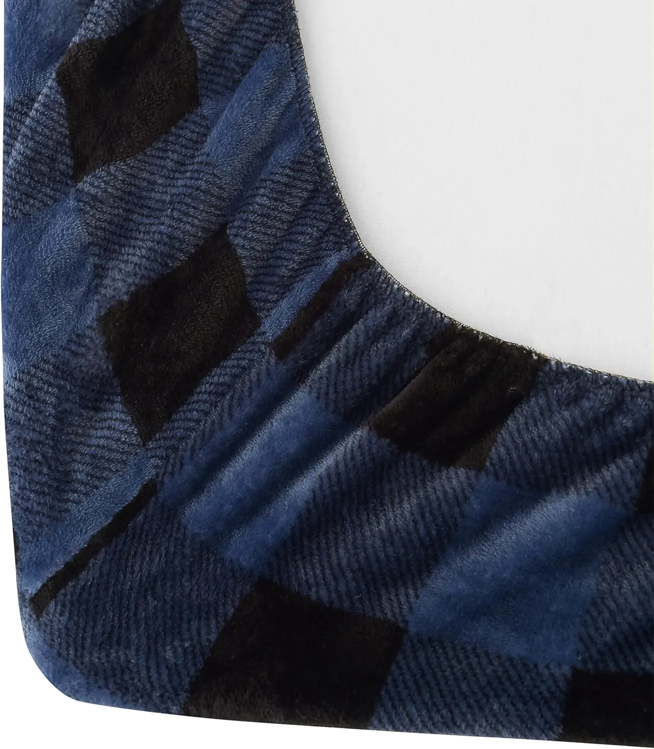 Elegant Comfort Luxuriously Soft 4-Piece Velvet Plush Flannel Sheet Set - Premium Quality - Cozy Warm, Anti-Static, Non Pilling Fuzzy Velvet Flannel Fleece Deep Pocket Sheet Set - Queen, Buffalo Blue