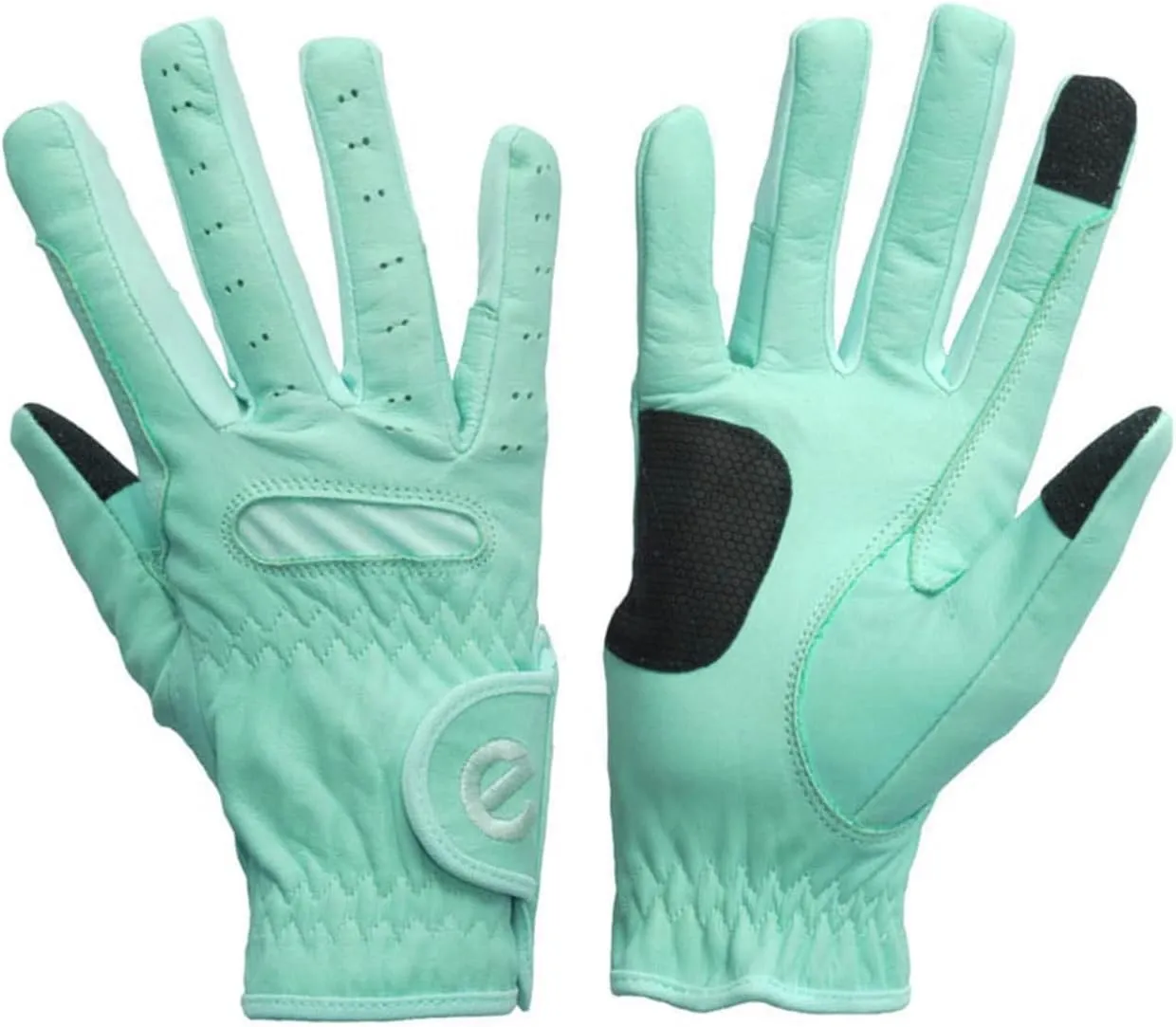 eQUEST GripPro Leather Touchscreen Horse Riding Gloves