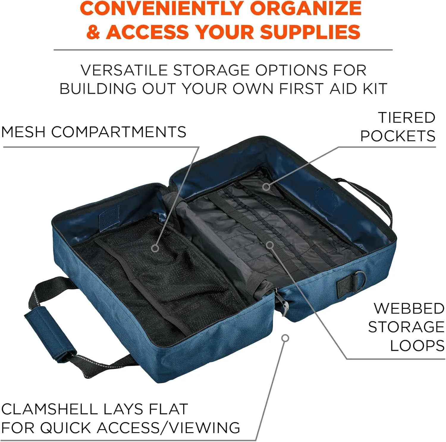 Ergodyne Arsenal 5220 Medic First Responder Trauma Bag, Blue