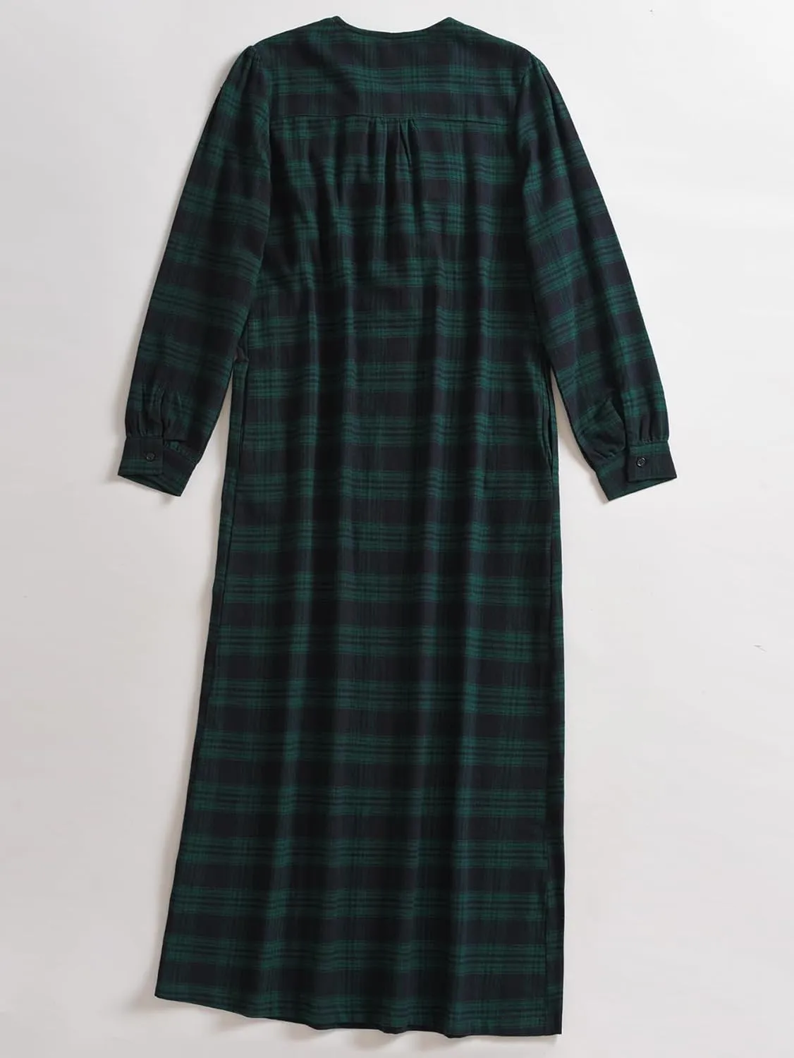 Esenchel Women's Warm Flannel Nightgown Long Cotton Night Gowns
