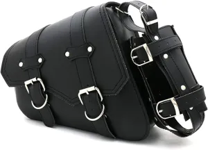 evomosa Universal Motorcycle Saddle Bags PU Leather Side Tool Bags for Motorbike Saddle Bag (Left side)