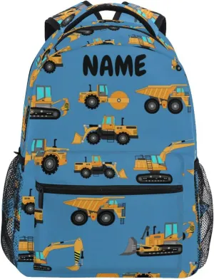 Excavator Concrete Mixer Kids Backpack for Boys Girls,Kids Daypacks ​Elementary Toddler School Bags Preschool Bookbag Travel Bag (041409),Over 3 years old