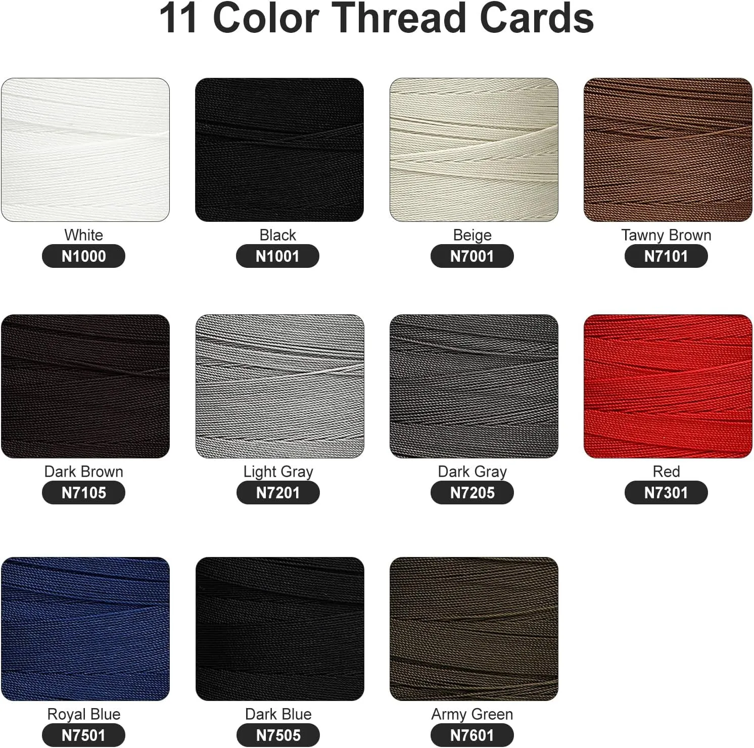 Extra Strong Bonded Nylon Thread #138 Tex135 – 16 OZ, 3000yds, Versatile Stitching Solution for Leather, Upholstery, Canvas Repair and More (Dark Blue)
