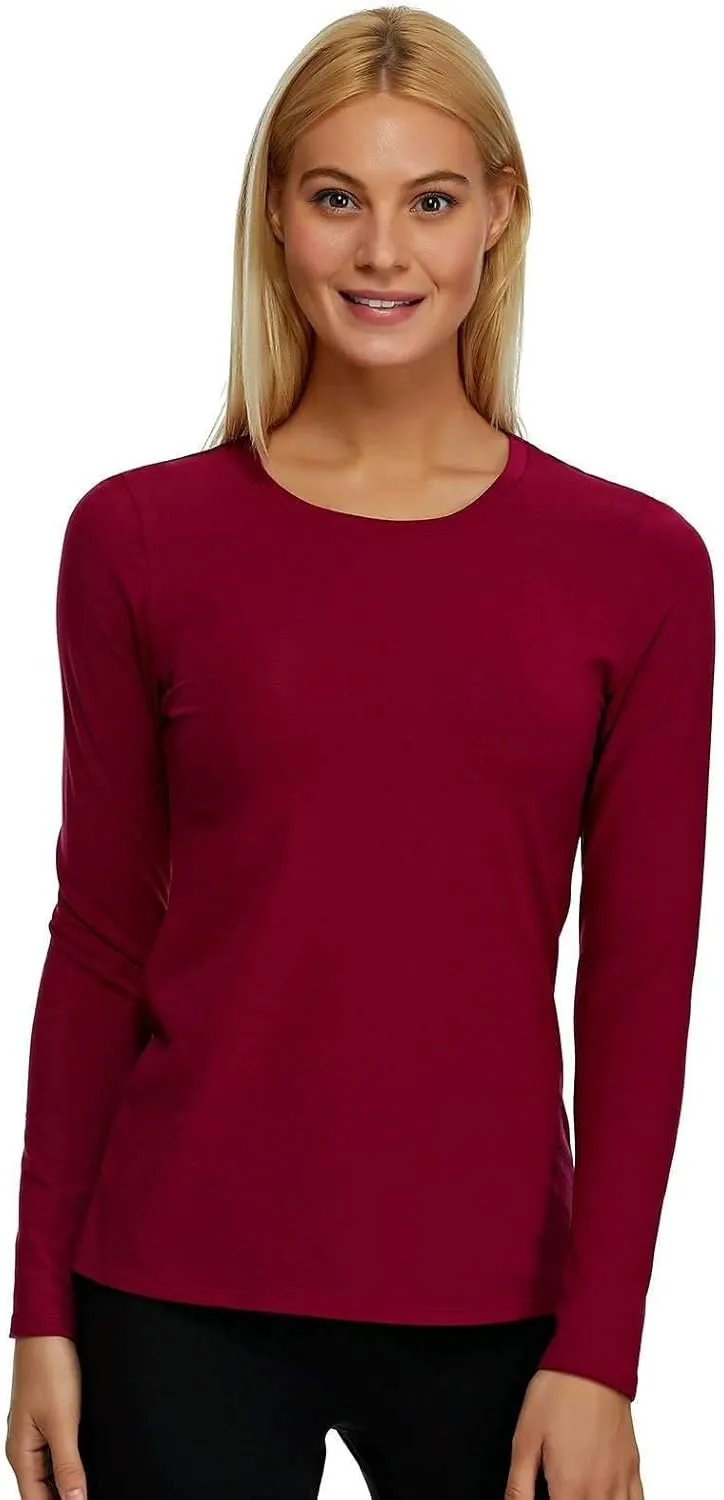 Felina | Key Item Long Sleeve Crew Neck Tee | Cotton & Modal | 2-Pack