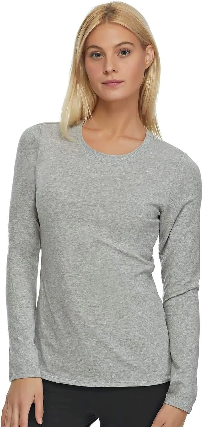 Felina | Key Item Long Sleeve Crew Neck Tee | Cotton & Modal | 2-Pack
