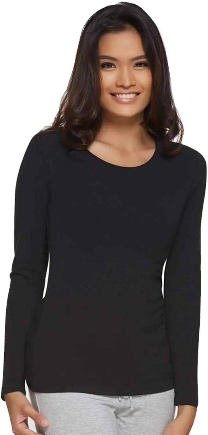 Felina | Key Item Long Sleeve Crew Neck Tee | Cotton & Modal | 2-Pack