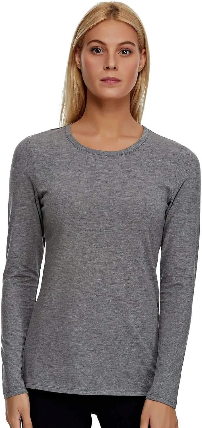 Felina | Key Item Long Sleeve Crew Neck Tee | Cotton & Modal | 2-Pack