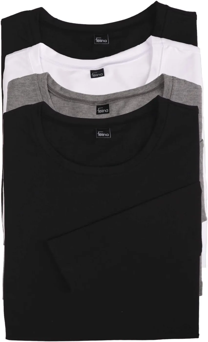 Felina | Key Item Long Sleeve Crew Neck Tee | Cotton & Modal | 2-Pack