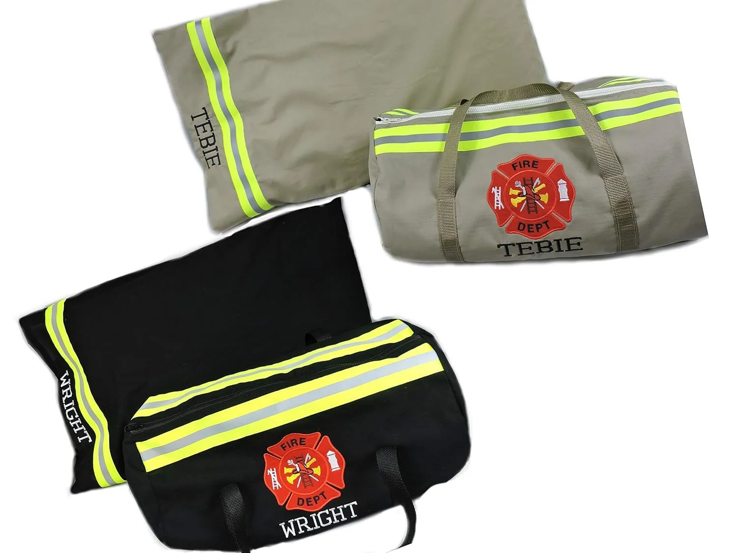 Firefighter Personalized Overnight Duffel Bag Gym and Pillowcase