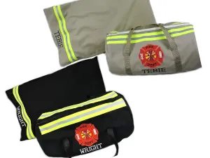 Firefighter Personalized Overnight Duffel Bag Gym and Pillowcase
