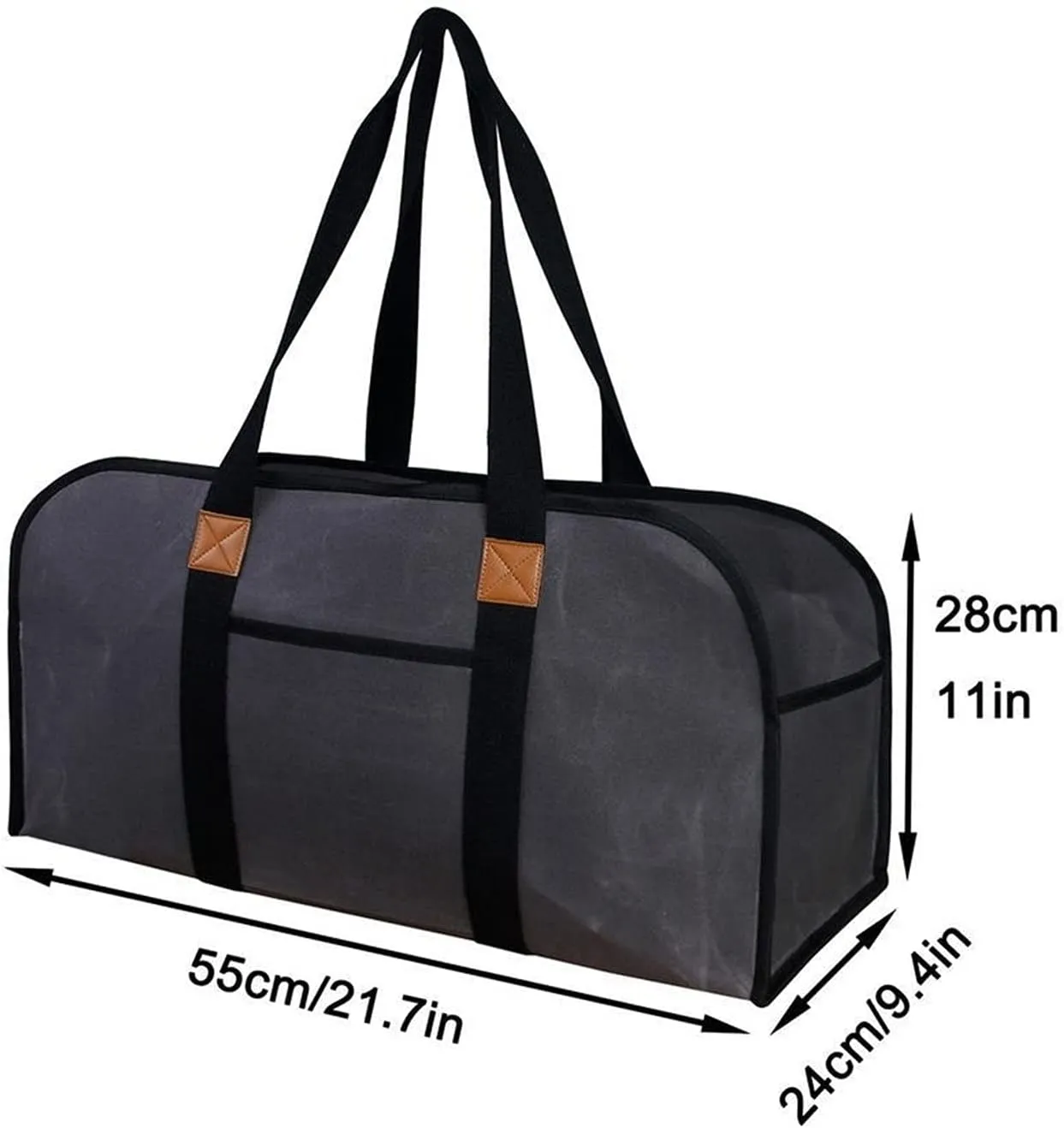 Firewood Bag Firewood Travel Tool Bag Outdoor Storage Bag Firewood Carrier Bag Canvas Handbag for Carrying Wood at Home Or Camping Storage Rack for Firewood(Khaki)
