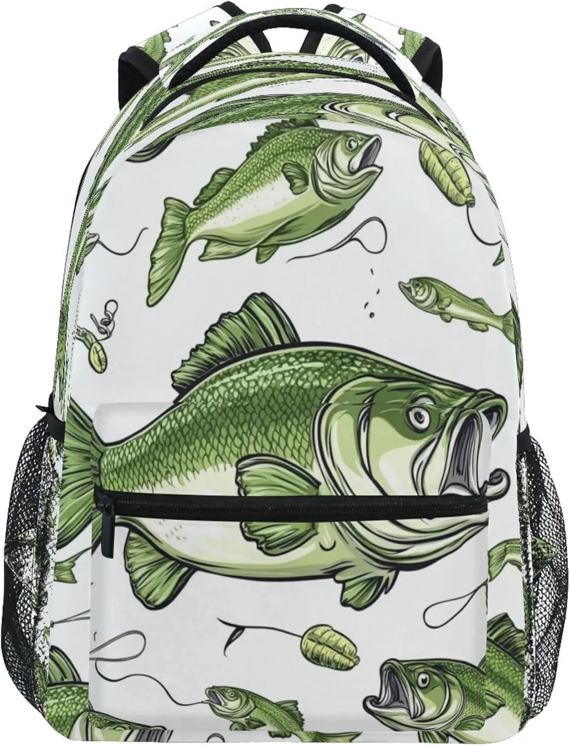 Fisyme Cartoon Tuna Fishes Laptop Backpack Bag Bookbag Casual Hiking Travel Computer Notebooks Daypacks