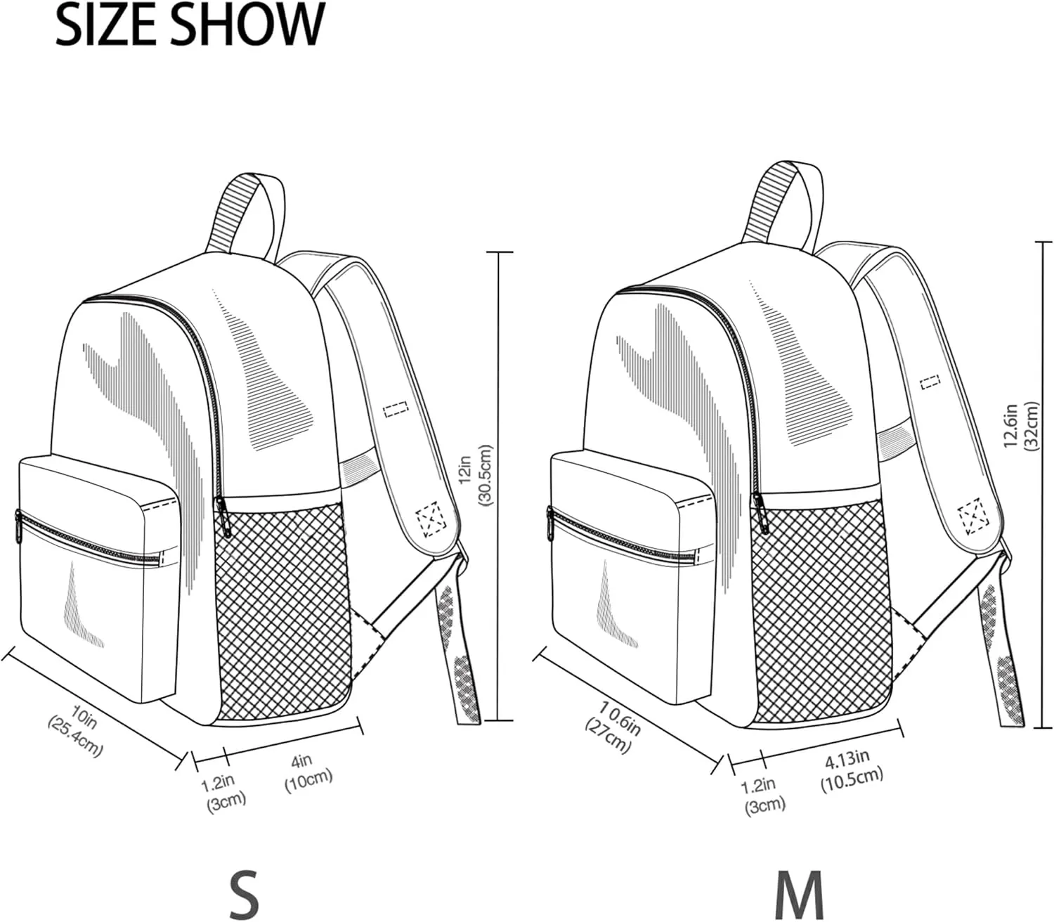 Fisyme Fishing Tuna Fish Toddler Backpack School Bag Kids Daypacks for Kindergarten Preschool Nursery Girls Boys, M