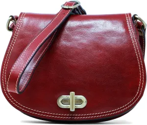 Floto Firenze Women's Saddle Bag Crossbody Shoulder Bag Handbag