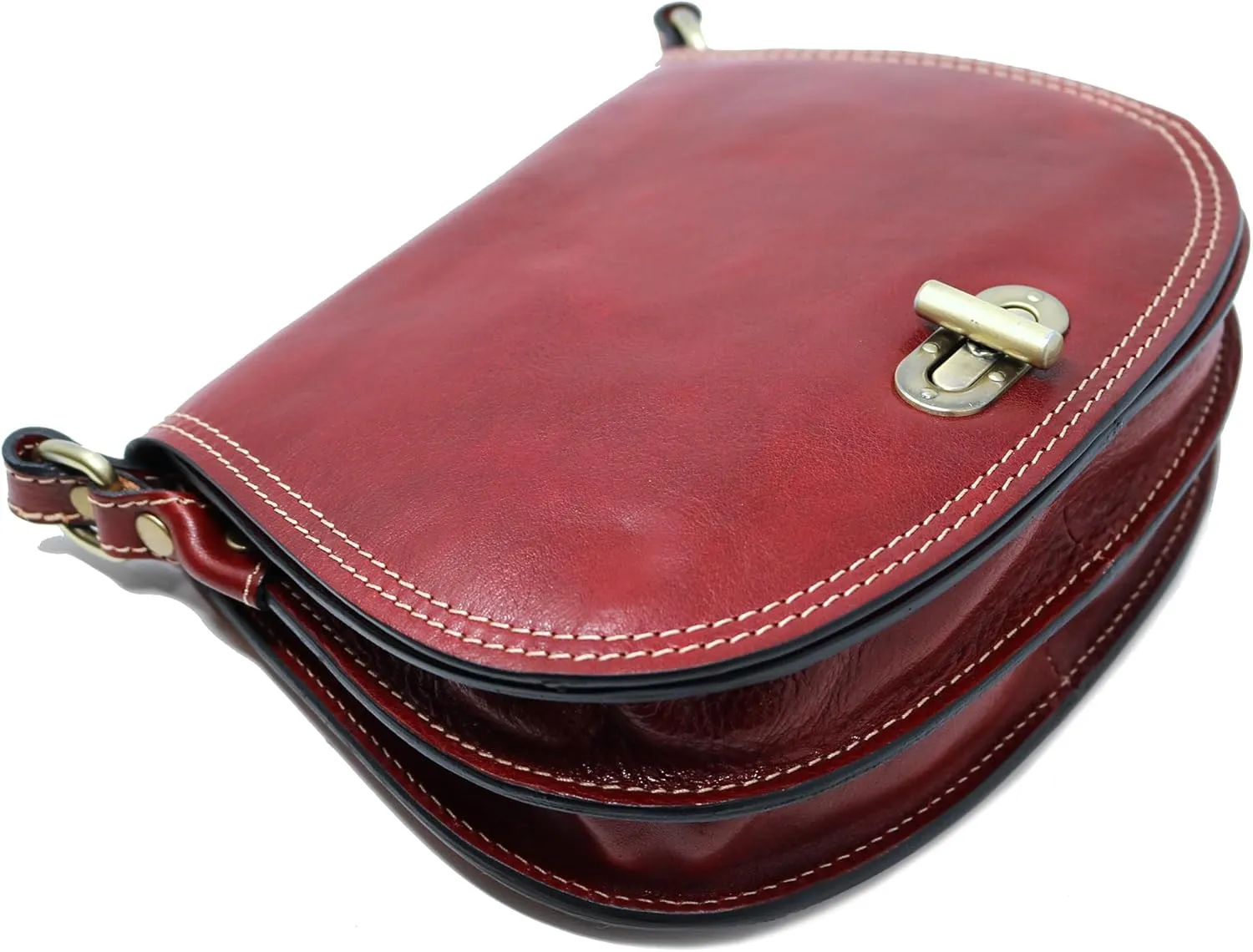 Floto Firenze Women's Saddle Bag Crossbody Shoulder Bag Handbag
