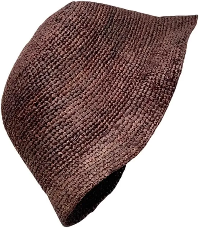 Folding Raffia Crochet Dome Sun Visor Women's Straw Hat Travel Photography Hat