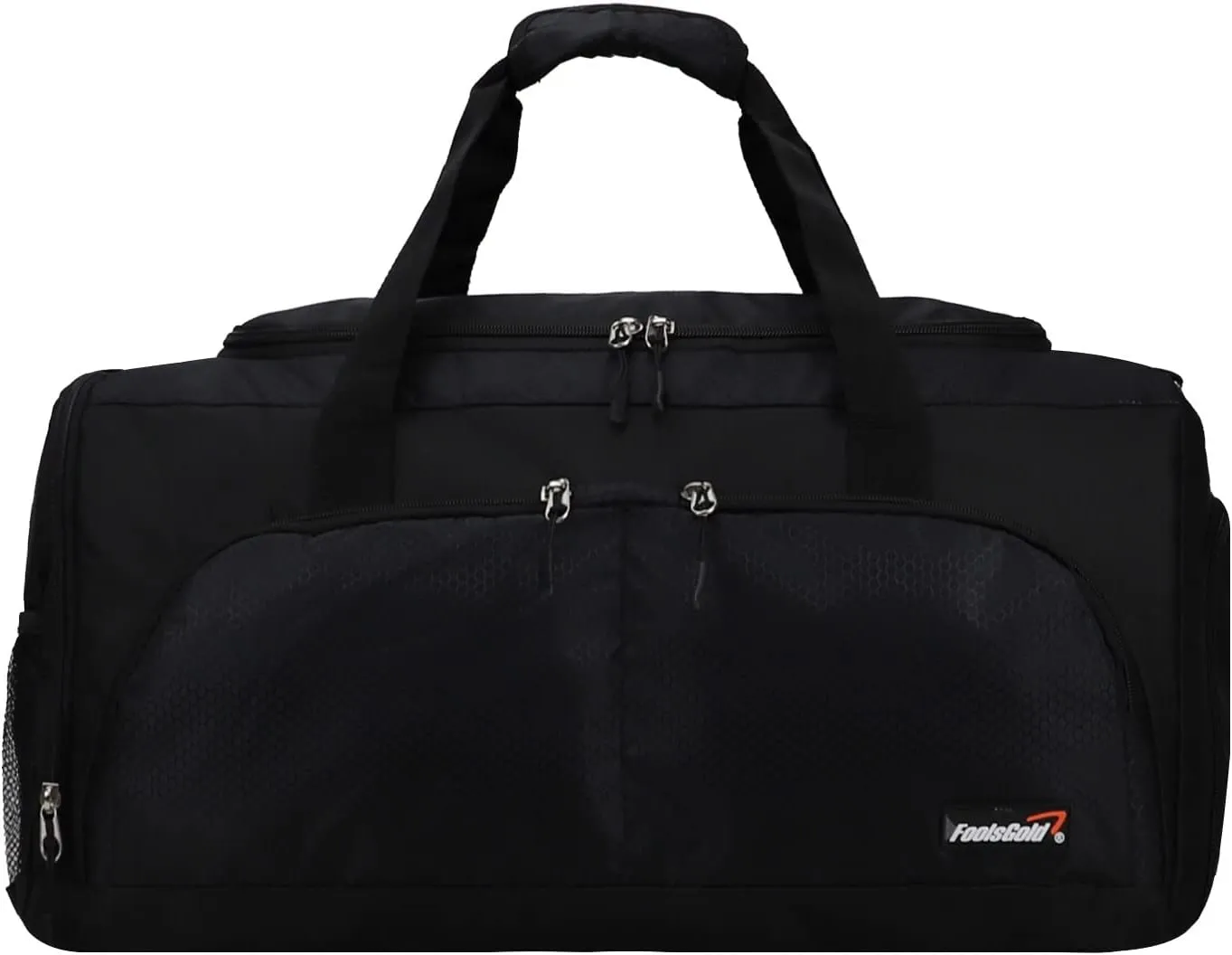 foolsGold Large Sports Holdall Duffel Bag in Black