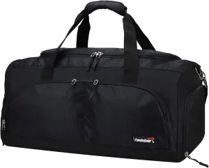 foolsGold Large Sports Holdall Duffel Bag in Black