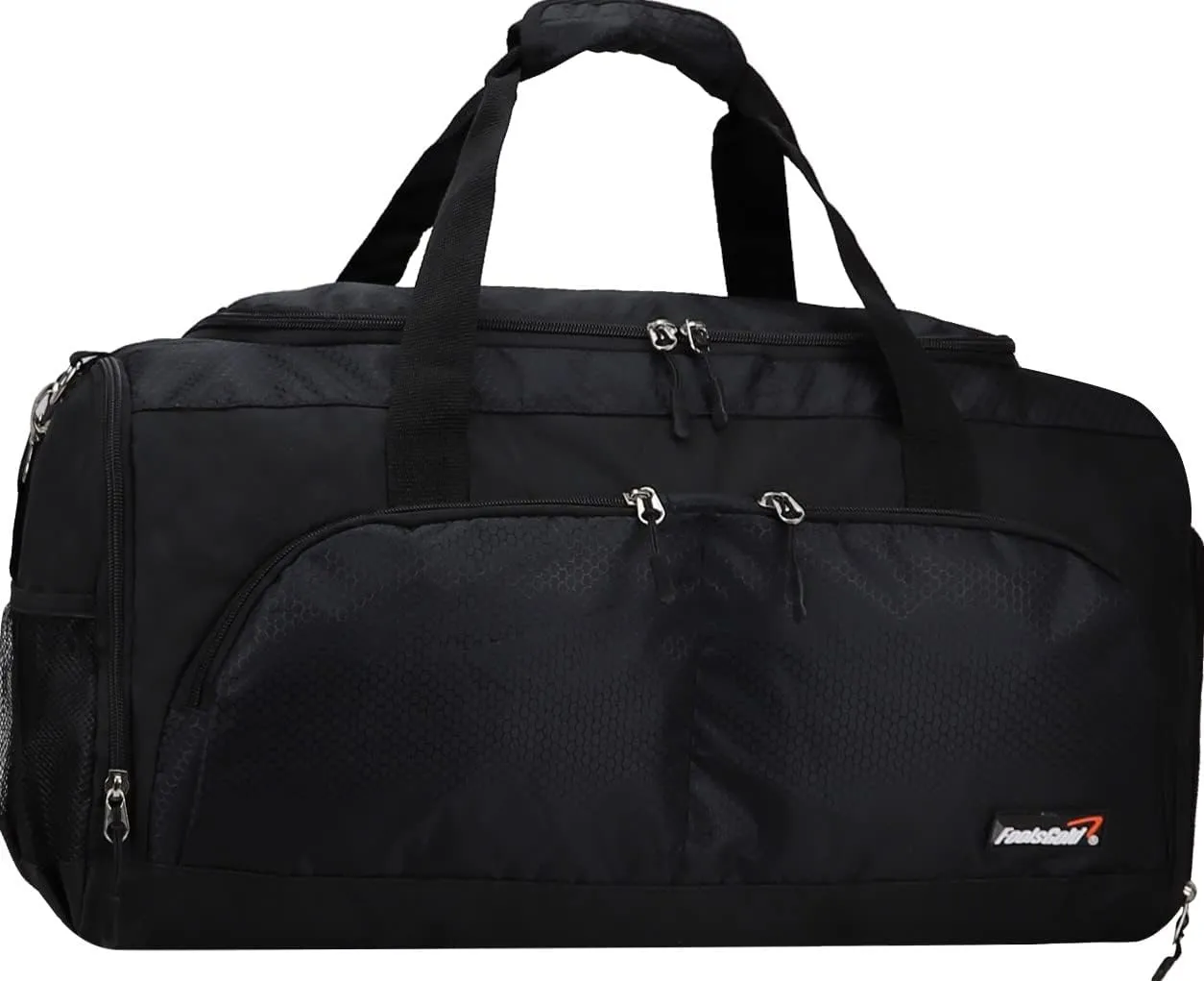 foolsGold Large Sports Holdall Duffel Bag in Black