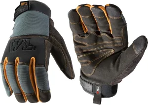 FX3 Men's Extreme Dexterity Extra Wear Winter Work Gloves, Gray Large (Wells Lamont 7796)