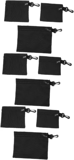 Gadpiparty 9 Pcs Toolkit Cart Portable Tool Bag Holder Bank Toolboxes Reusable Utility Basket Waterproof Rack Carrier Tote Bag Canvas Tote Tool Kits Ironware Pouch Oxford Cloth Black