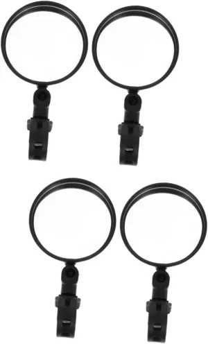 GALPADA 2sets Adjustable Handlebar Mirror Bike Rearview Mirror Universal Release Design Wide Angle View for Mountain Bikes and Scooters 2pcs*2