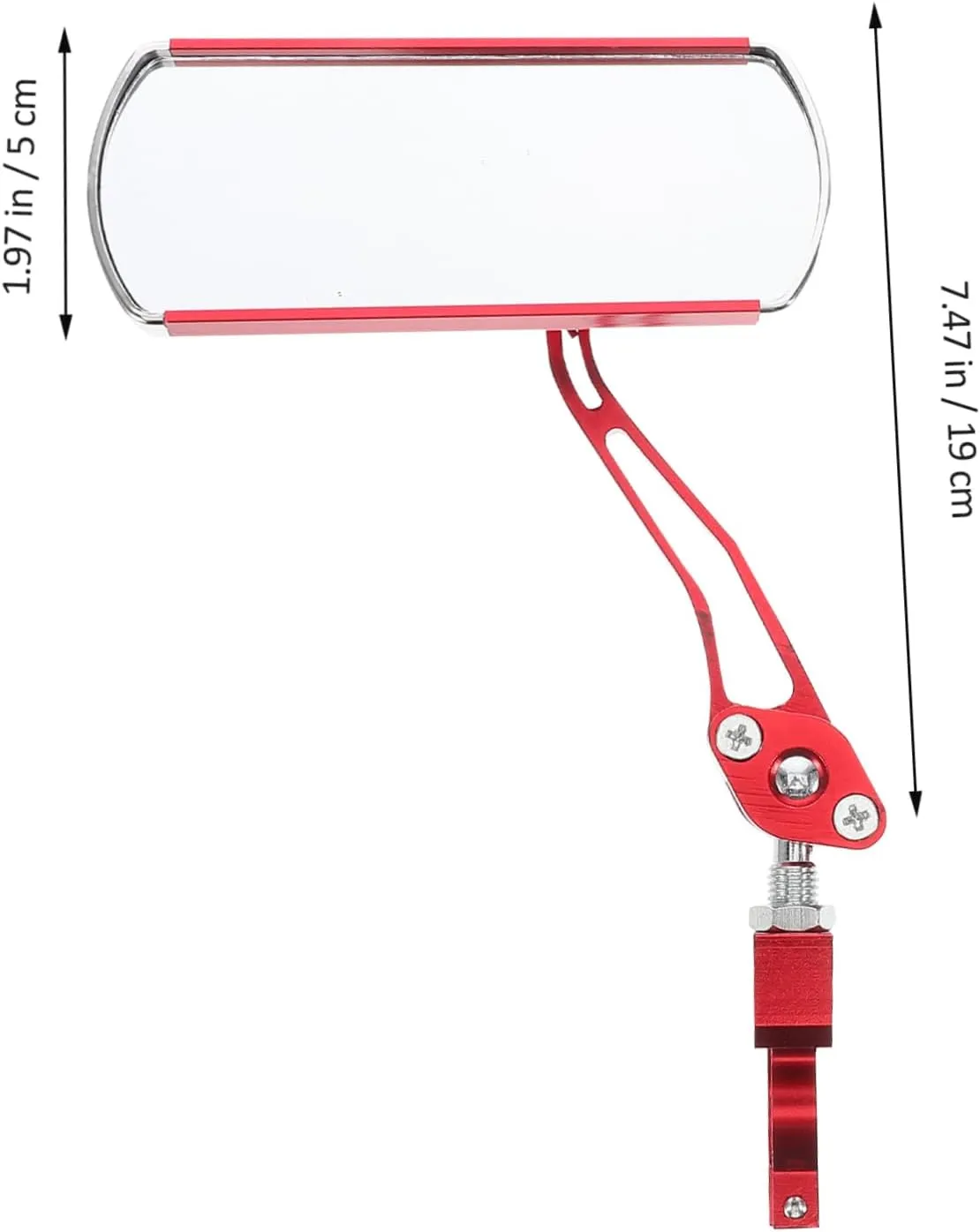 GANAZONO Aluminum Alloy Handlebar Bike Mirror Rearview Safety Mirror for Motorcycles Scooters and Atvs Versatile and User Friendly Design for Enhanced Visibility