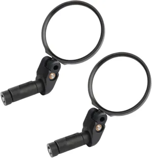 Garneck 2pcs Bike Rearview Mirrors Handlebar Mirrors for E-bikes Universal Fit Easy Installation High-brightness