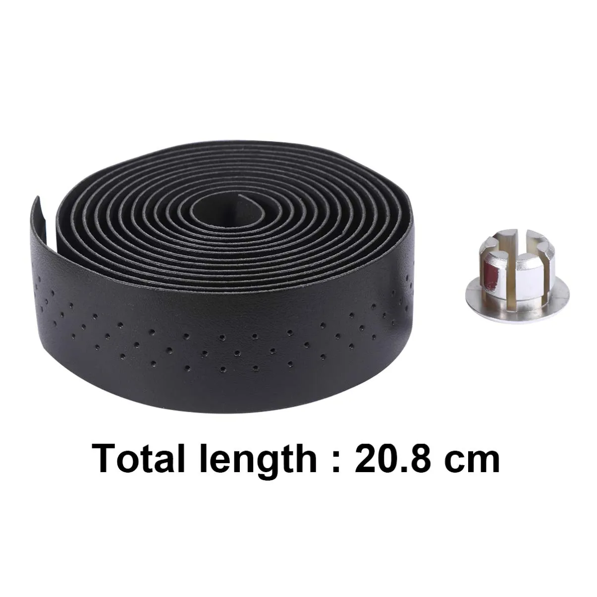 Garneck Ergonomic Handlebar Tape Wrap for Bikes Pu Leather Shock-Absorbing Skid Proof Rainproof Easy Install for/Road/Commuter Bikes