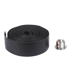 Garneck Ergonomic Handlebar Tape Wrap for Bikes Pu Leather Shock-Absorbing Skid Proof Rainproof Easy Install for/Road/Commuter Bikes