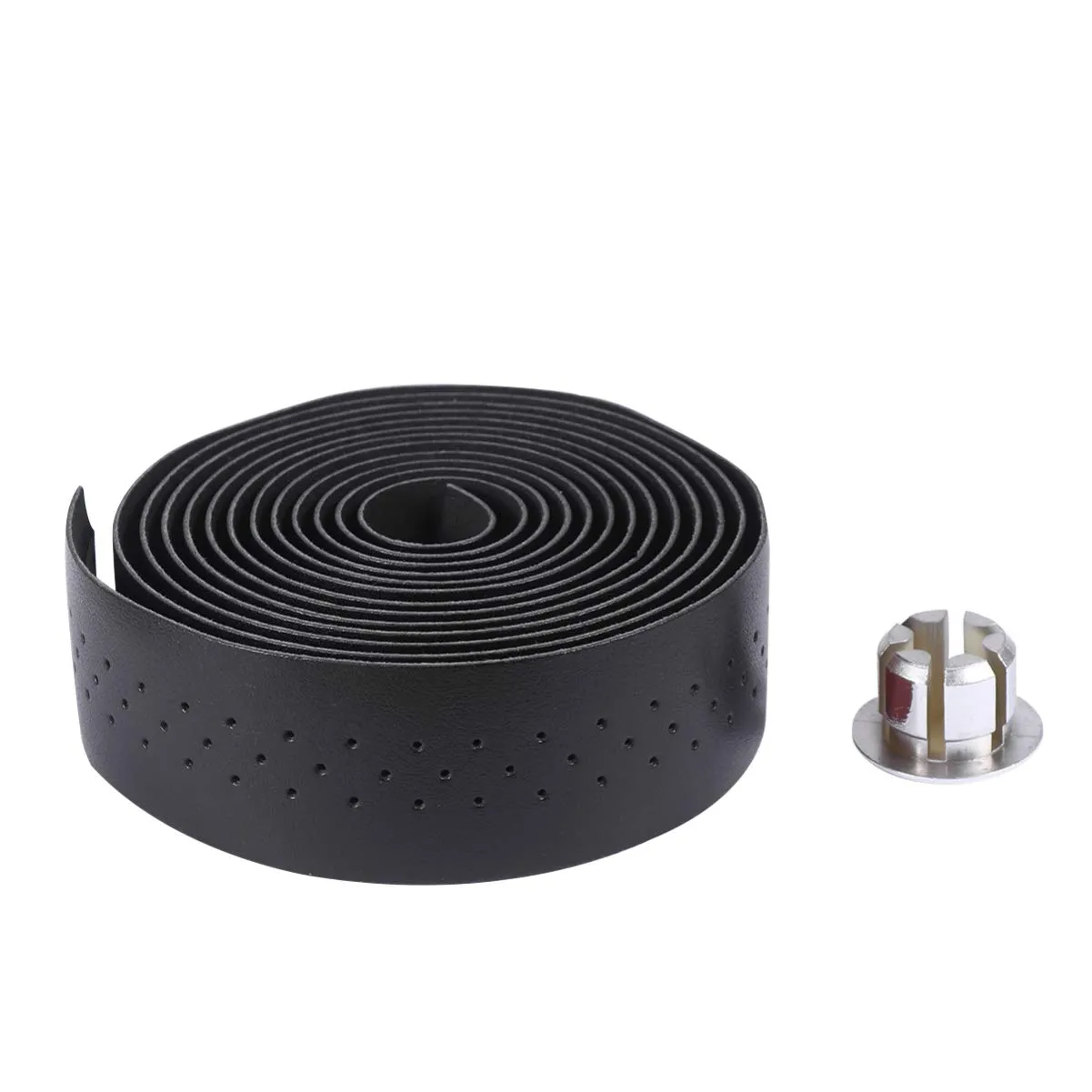 Garneck Ergonomic Handlebar Tape Wrap for Bikes Pu Leather Shock-Absorbing Skid Proof Rainproof Easy Install for/Road/Commuter Bikes
