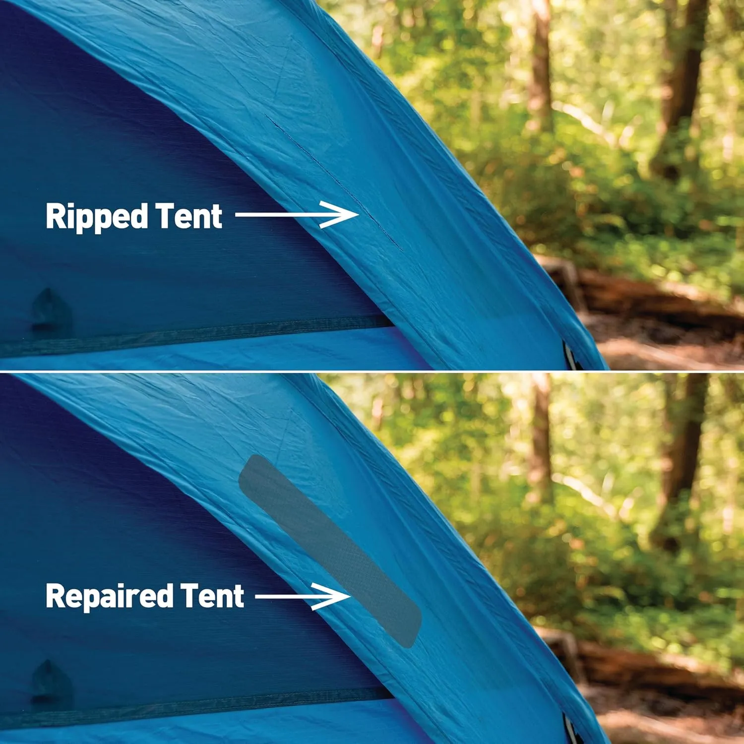 GEAR AID Tenacious Tape 3”x20” Fabric and Vinyl Gear Repair Tape, Quickly Fix Holes and Rips in Puffy Jackets, Rain and Snow Gear, Tents, Sleeping Bag and More, Off-White, 2 Pack