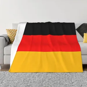 Germany Flag Super Soft Microfiber Flannel Blankets, Bed, Sofa Ultra Luxurious Warm and Cozy for All Seasons
