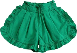 Girls Casual Shorts Cotton Ruffle Athletic Gym Wear for Running and Dancing Toddler Girls Summer Wide Leg Pants Shorts