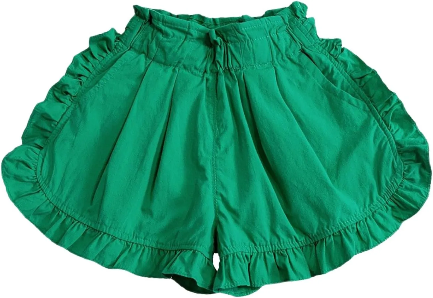 Girls Casual Shorts Cotton Ruffle Athletic Gym Wear for Running and Dancing Toddler Girls Summer Wide Leg Pants Shorts