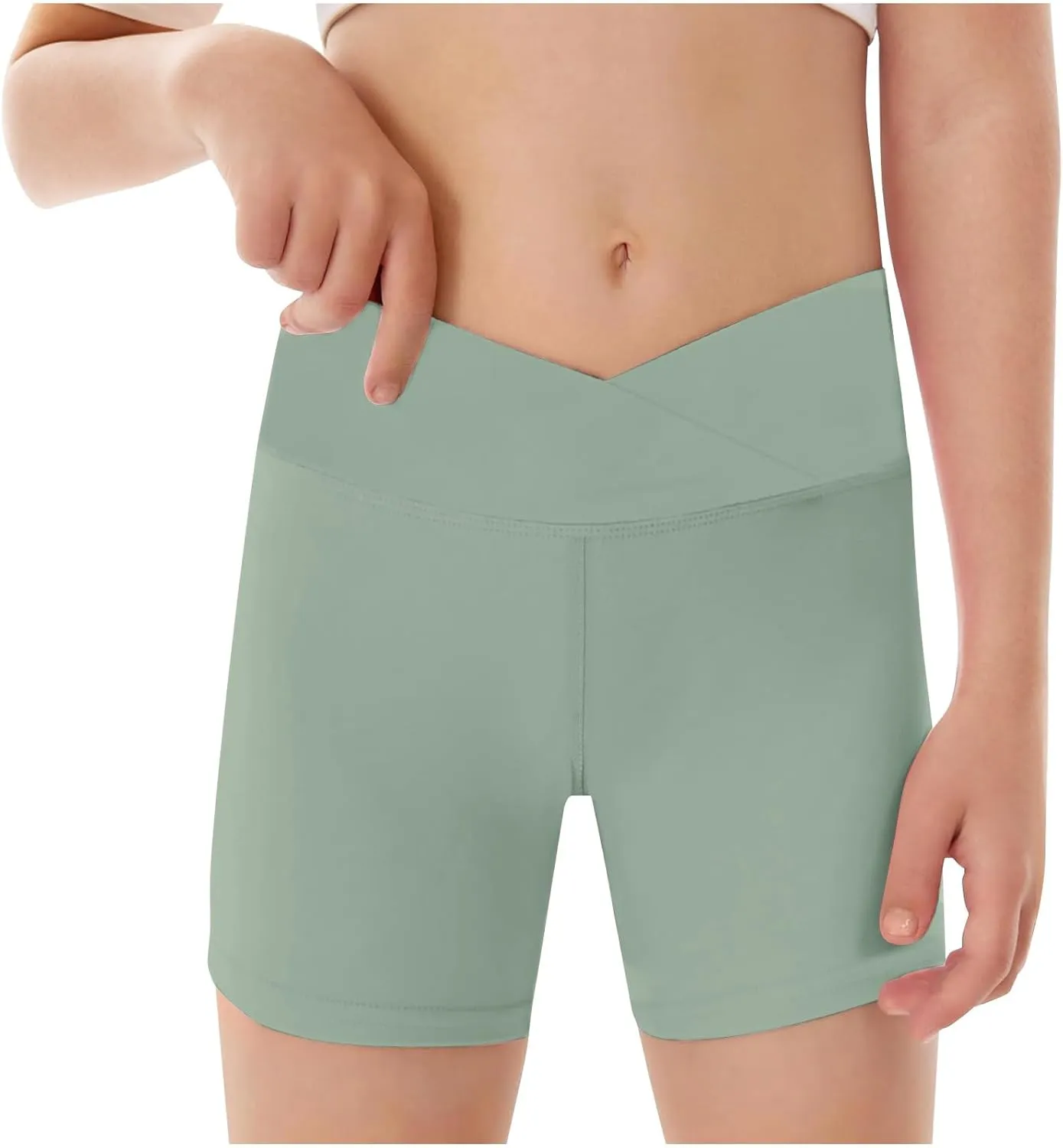 Girls Cycling Shorts Elastic Crossing Yoga Pants Childrens Cycling Shorts Kids Under Dress Short Gym Sports Dance Pants