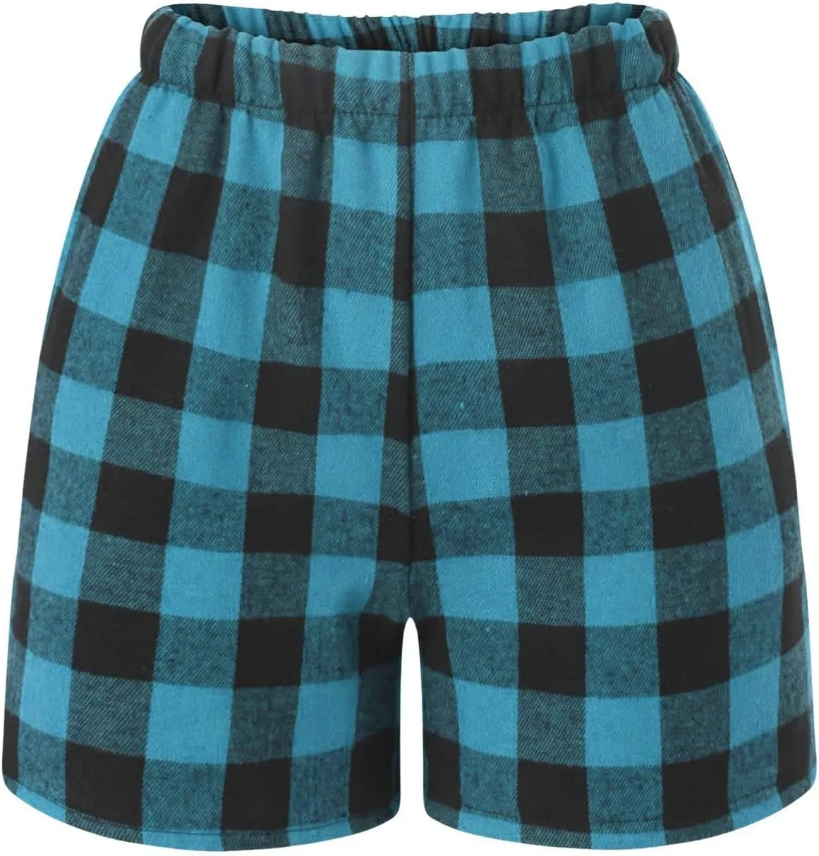 Girls Sports Shorts High Waisted Elastic Waist Cotton Grid Short Pants Kids Girls Summer Athletic Gym Wear for Running