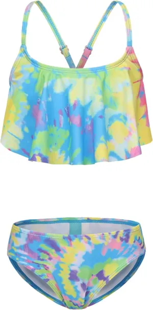 Girls Two Piece Swimsuits Bikini Tie Dye Bathing Suit Hawaiian Swimwear Set for Girls 3-16 Years