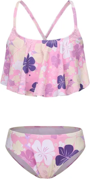 Girls Two Piece Swimsuits Bikini Tie Dye Bathing Suit Hawaiian Swimwear Set for Girls 3-16 Years