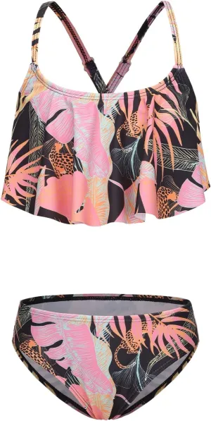 Girls Two Piece Swimsuits Bikini Tie Dye Bathing Suit Hawaiian Swimwear Set for Girls 3-16 Years