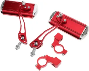 GLEAVI Handlebar Mount Electric Bike Mirrors Universal Motorcycle Rear View Mirrors Easy Install Reflective Design