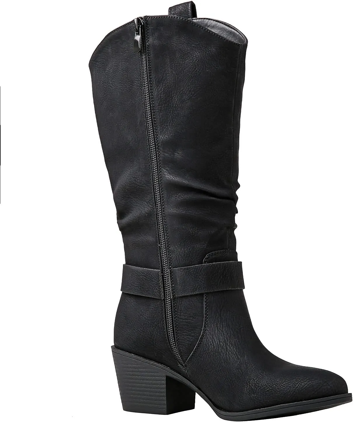 GLOBALWIN Women's Knee High Cowgirl Boots Fashion Dressy Cowboy Boots For Women