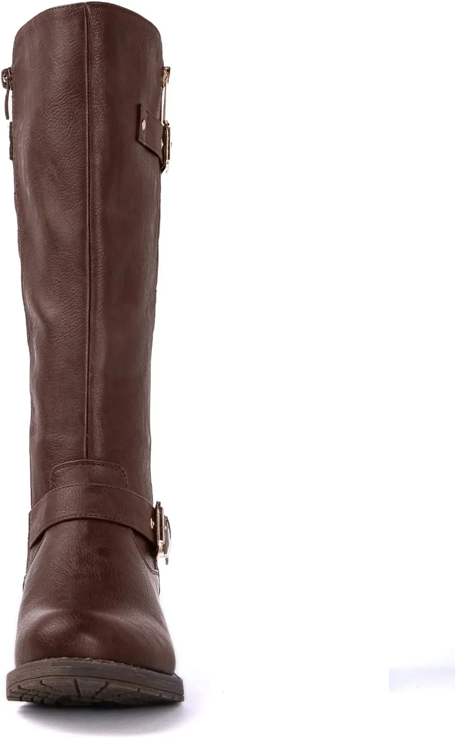 GLOBALWIN Women's Quilted Knee High Boots Low Heel Comfortable Fashion Dressy Riding Boots For Women