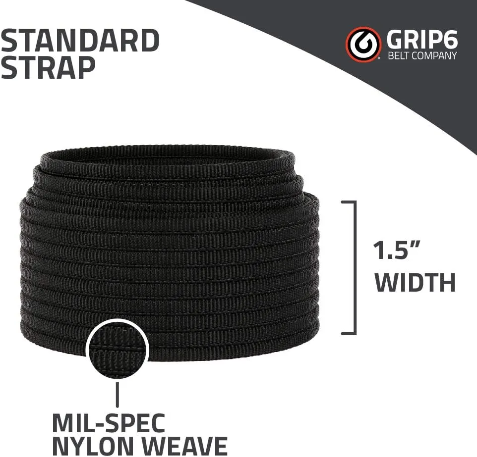 GRIP6 American Flag Belt: Durable Belts for Men & Women, Versatile Nylon Tactical Belt for Work, Golf, Casual & Outdoor Use