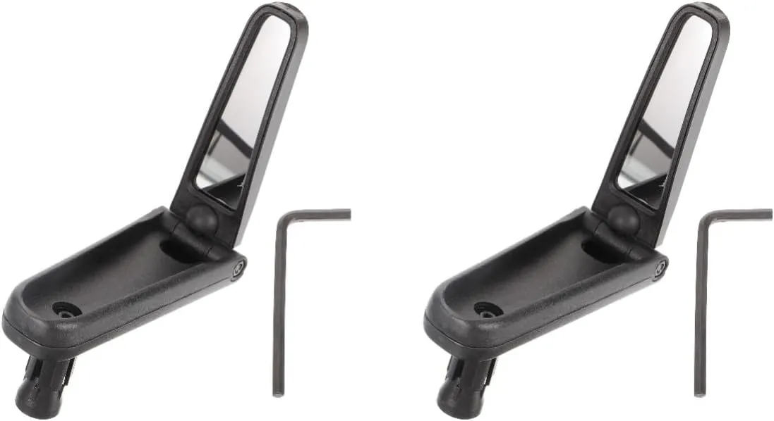 HANABASS 2pcs Lightweight Adjustable Bike Mirror Reflective Rear View Cycling Handlebar Mirror for Mountain and and Surroundings Visibility Sleek Design for Cyclists