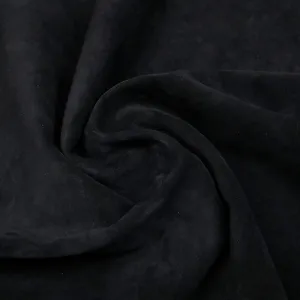 Hand & Leather Craft 3/4 oz. Suede Leather Cowhide. Best for Moccasins, Leathercraft, Bag Linings, Approns, Saddle Parts. (Black, 6-8 Sqft)