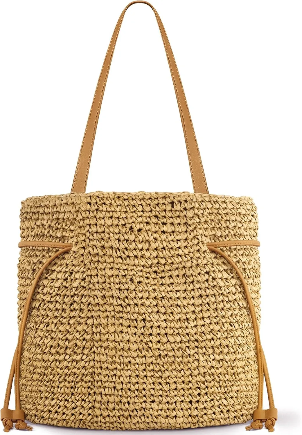 Hand Woven Straw Purses for Women 2025, Adjustable Large Beach Bag Summer Beach Tote Shoulder Bag for Vacation
